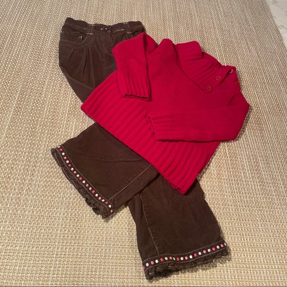 ✔️ SOLD 📬 Girls Pants & Sweater Outifit - Picture 2 of 3